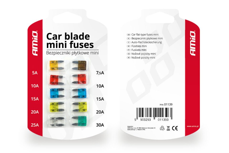 Mini Tablet Autosicherungen 10 Stk.