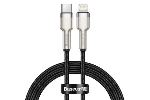 Cavo BASEUS USB-C per Lightning Baseus Cafule, PD, 20W, 100 cm nero