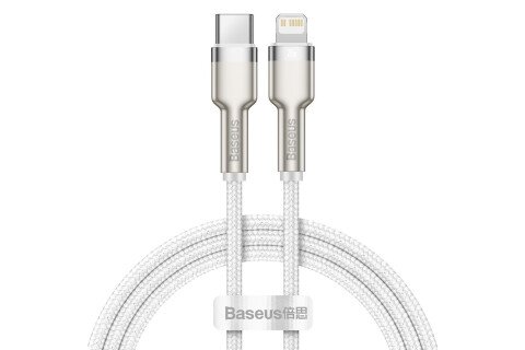 Cavo BASEUS USB-C per Lightning Baseus Cafule, PD, 20W, 100 cm bianco