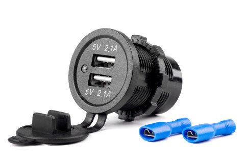 Vodootporni punjač sa 2xUSB 12 / 24V MOD-04 utičnice