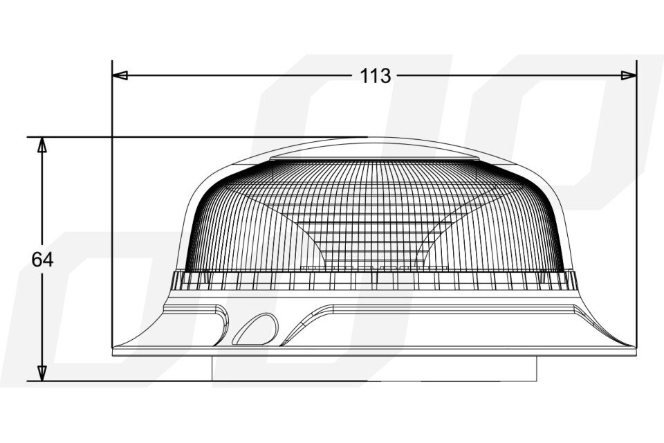 Lampe W21m magnetisch / 3 Schrauben R65 R10 18LED 12 / 24V IP56
