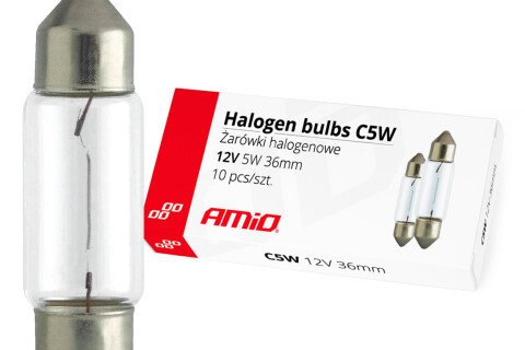 Halogenové žárovky C5W Festoon 36mm 12V 10 ks