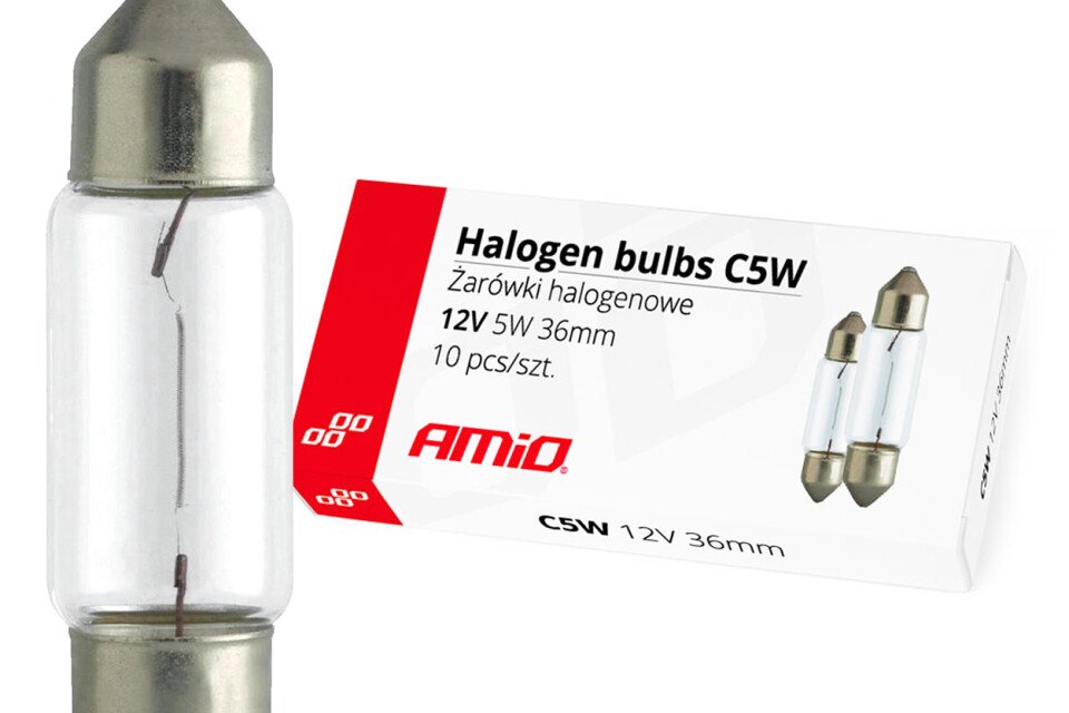 Żarówki halogenowe C5W Festoon 36mm 12V 10szt