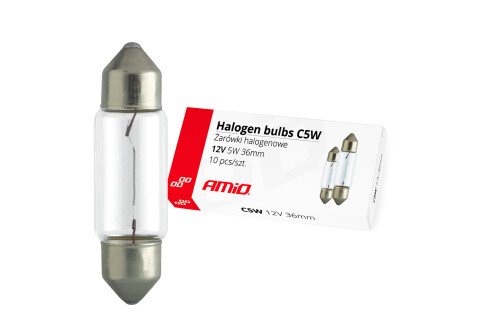 Żarówki halogenowe C5W Festoon 36mm 12V 10szt