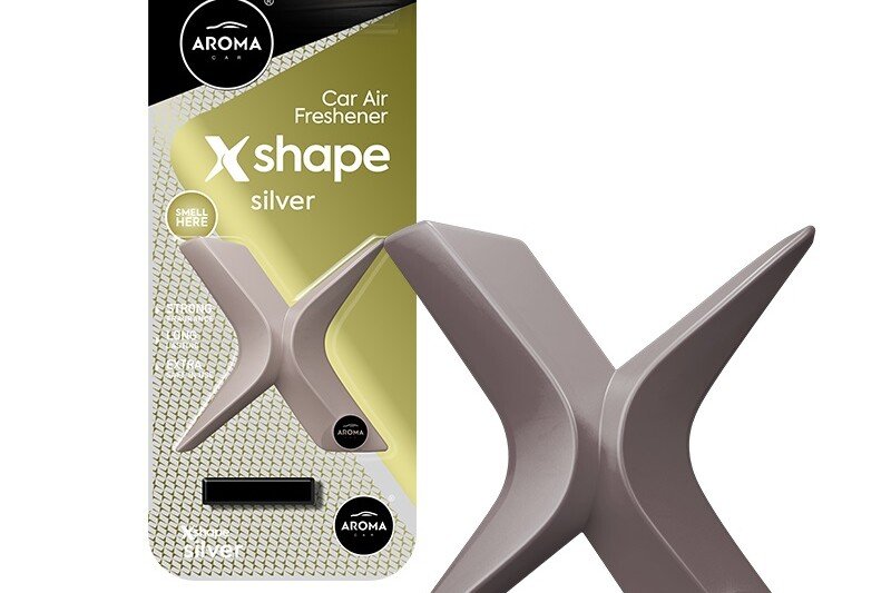 Osvježivač zraka AROMA CAR X Shape Silver