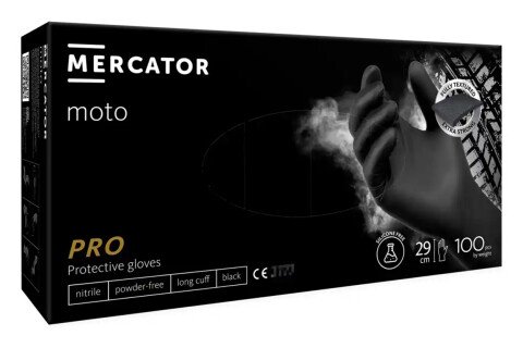 Mercator MOTO BLACK nitrilne rukavice veličine KSKSL 100kom.