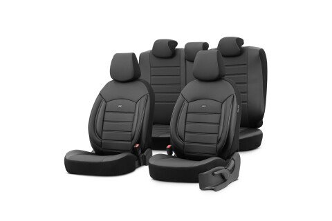Komplet prevlek za avtosedež OTOM INSPIRE 3501 ČRNO EKO USNJE S 3 ZIDRI