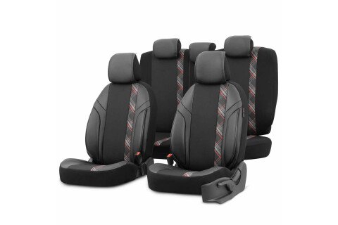 Komplet pokrowców na fotelik samochodowy OTOM HORIZON 1801 RED 3-ZIP