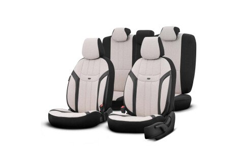 OTOM SWAN 503 BEIGE 3 cipzáros autós üléshuzat készlet