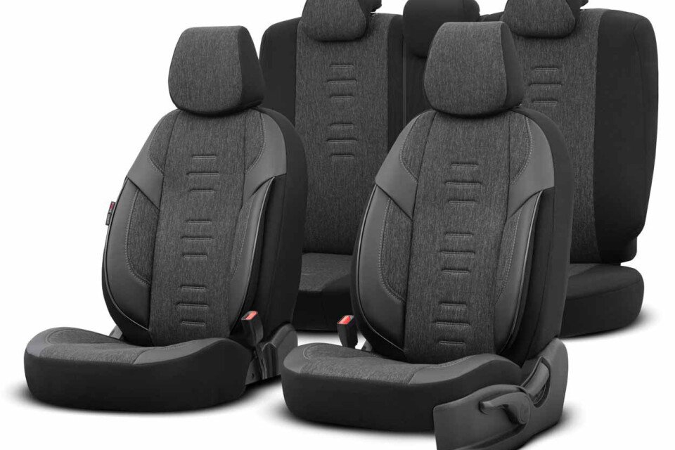 Set coprisedili per auto OTOM THRONE 102 SMOKED 3-ZIP