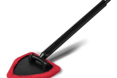 Mașină de spălat geamuri din microfibră, triunghiulară, 38 cm