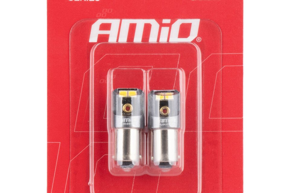 CANBUS PRO T4W BA9S Lampadine LED 4x2016 SMD bianca 12V 24V AMIO-03582