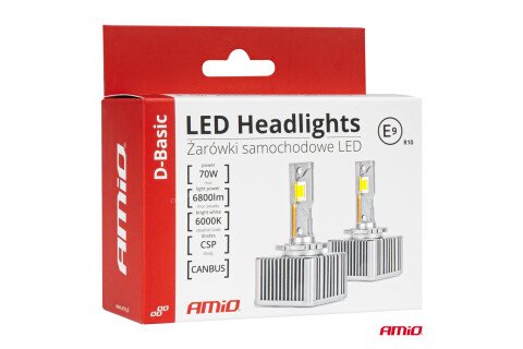 LED žarulje sa žarnom niti AMiO D-Basic D4S D4R 6000K canbus AMIO-03629