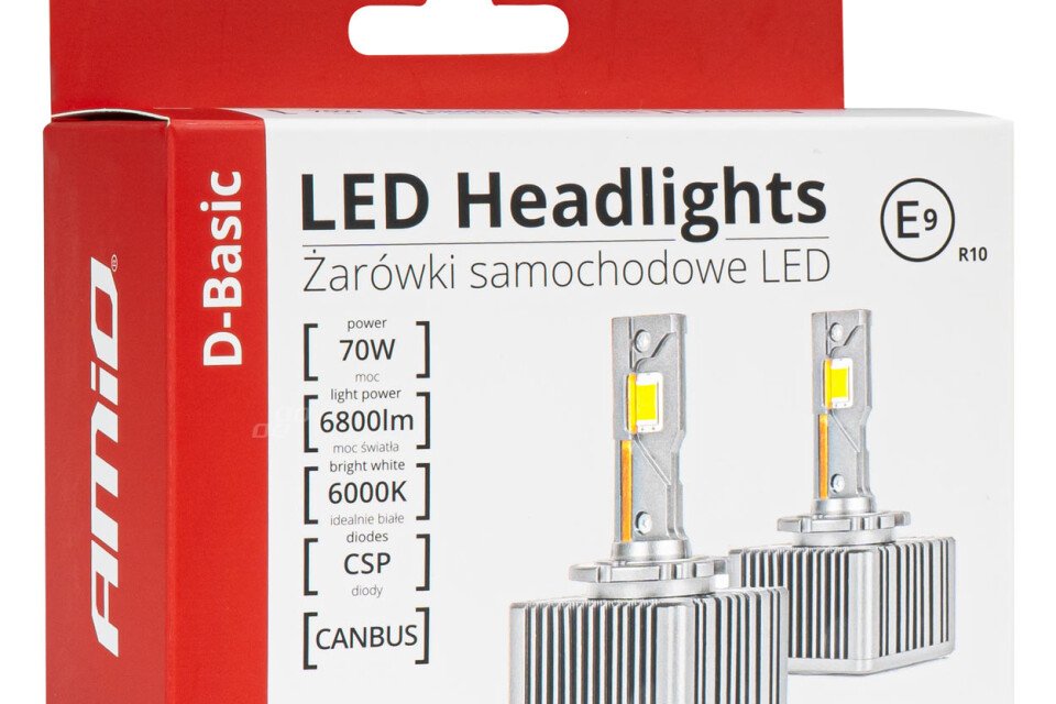 LED žarulje sa žarnom niti AMiO D-Basic D4S D4R 6000K canbus AMIO-03629