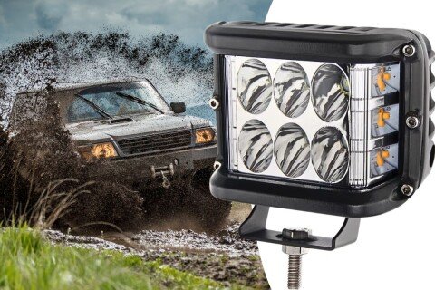 Izuzetno jako LED svetlo za vozila OppyLed, 6V, 6000K+3000K, 180°