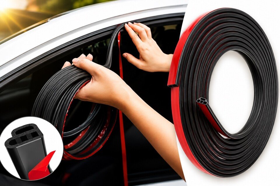 FlexGuard selbstklebender Dichtungsstreifen für Autotüren (5 m)