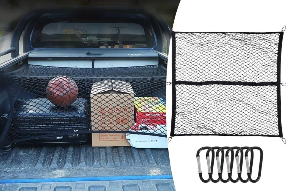 Elastična mreža za teret FlexiCargo, univerzalna, 120x120 cm