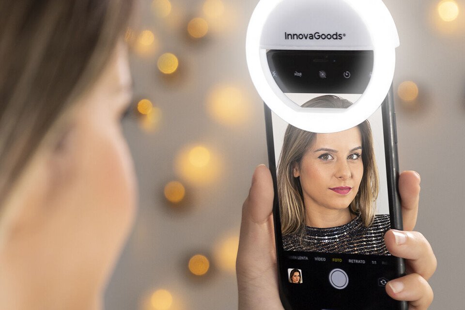 Punjivi svjetlosni prsten za selfie Instahoop InnovaGoods