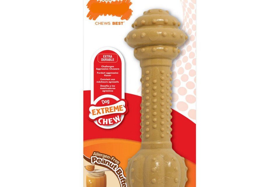 Nylabone dura sales chew barbell