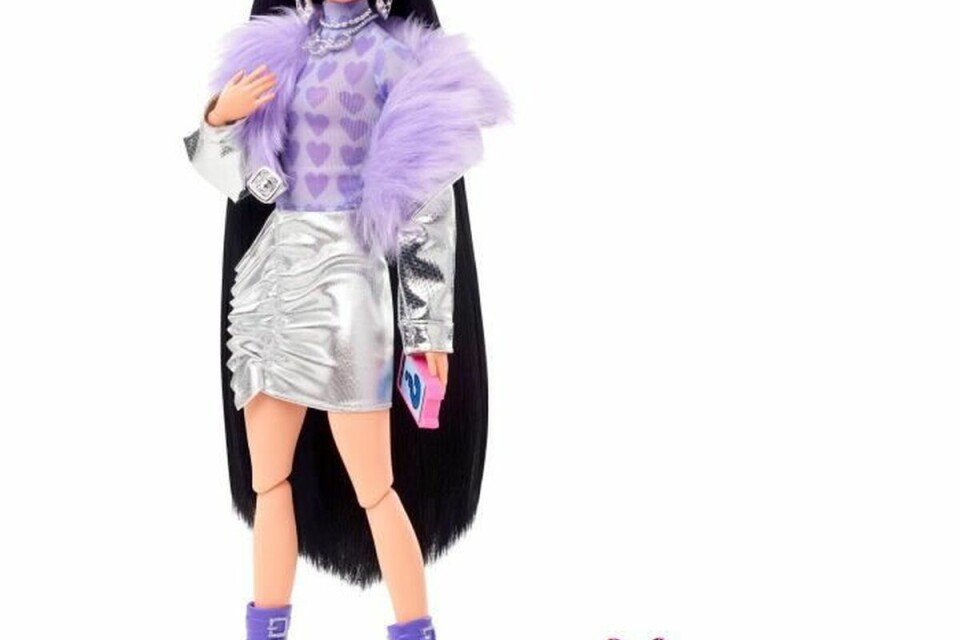 Lutka Barbie Extra Purple Fur