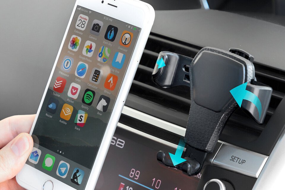 Gravitacijsko Stojalo za Pametne Telefone za Avto Gravder InnovaGoods