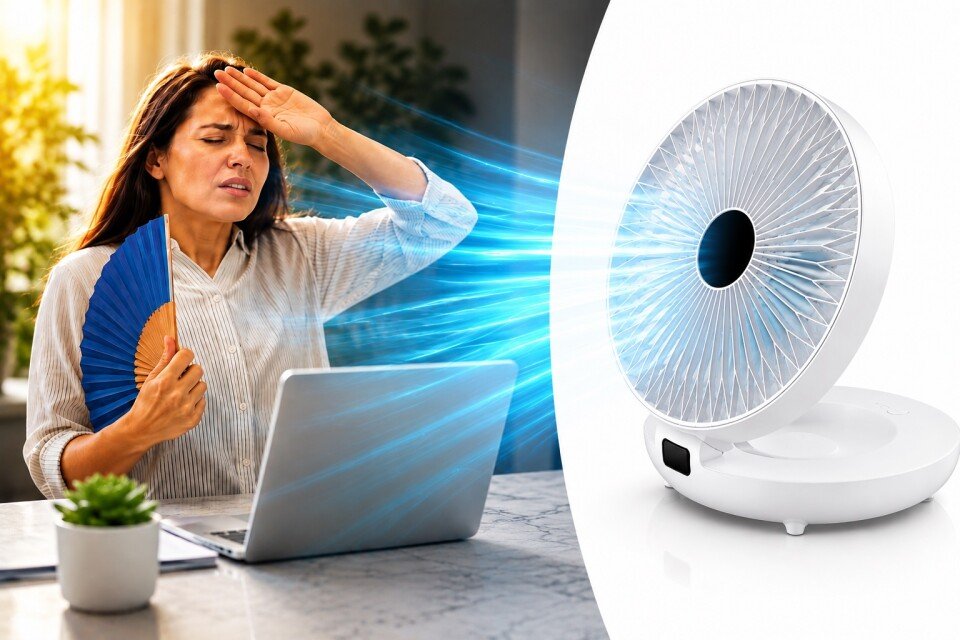 Prijenosni mini ventilator CooliPix, 3 brzine, USB