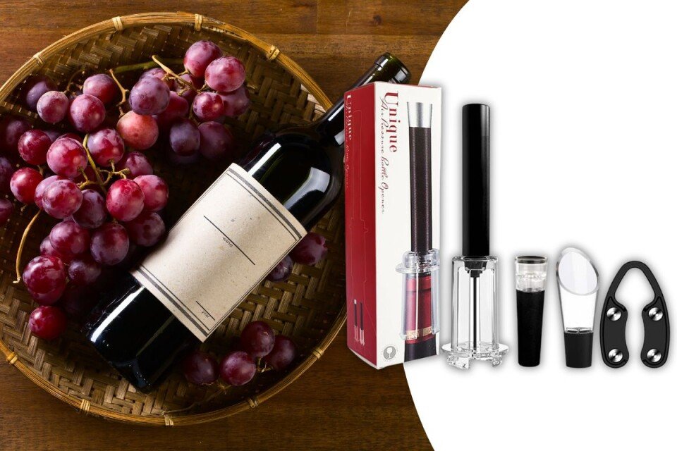 AiréWine 4 in 1 apribottiglie con pompa ad aria
