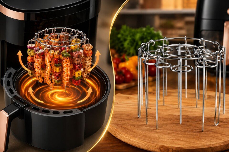 FryForge Airfryer Grill-Set, 24 Spieße