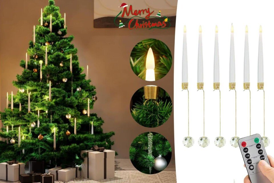 ZenGlow bezplamene LED trepereće sveće, 6 komada