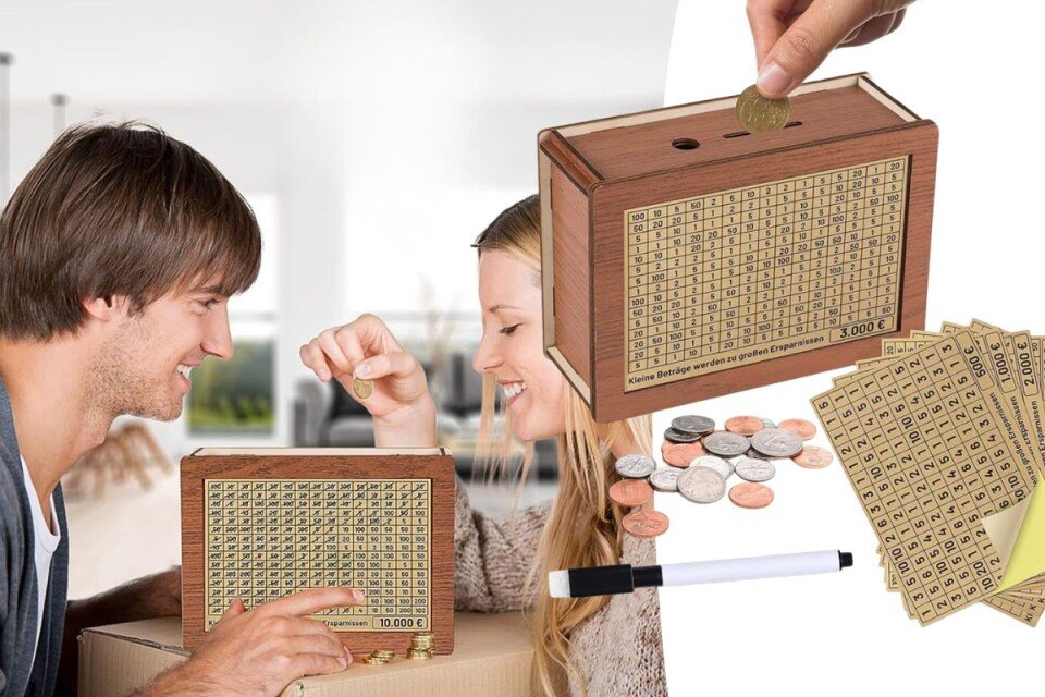 Drvena kasica Arbryn za uštedu novca