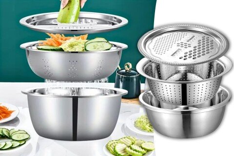 KitRuf Mehrzweck-Gemüseschneideset, 3-teilig