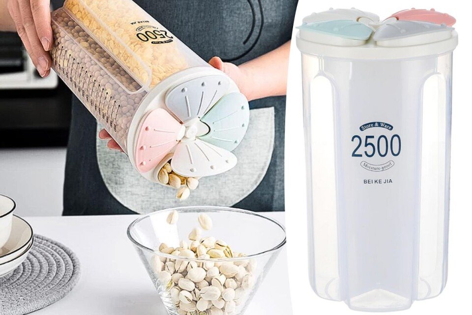 CeRal Frischhaltedose, 4 Fächer