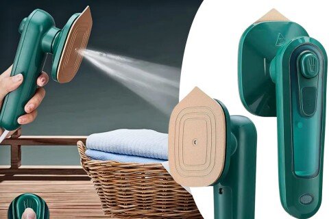 Mini pegla na paru MinIron, titanijumska ploča, 33V, 50ml