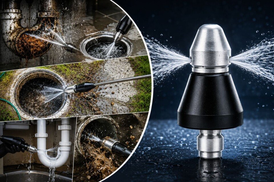 Alat za čišćenje cevi visokog pritiska PipeTool, do 5000 PSI
