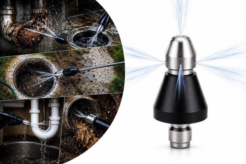 PipeTool Hochdruck-Rohrreinigungsgerät, bis zu 5000 PSI
