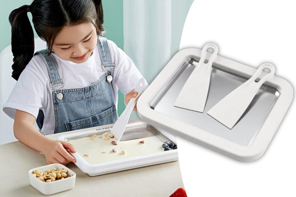 MiniCreamy joghurtfagylalt készítő tálca + 2 spatula