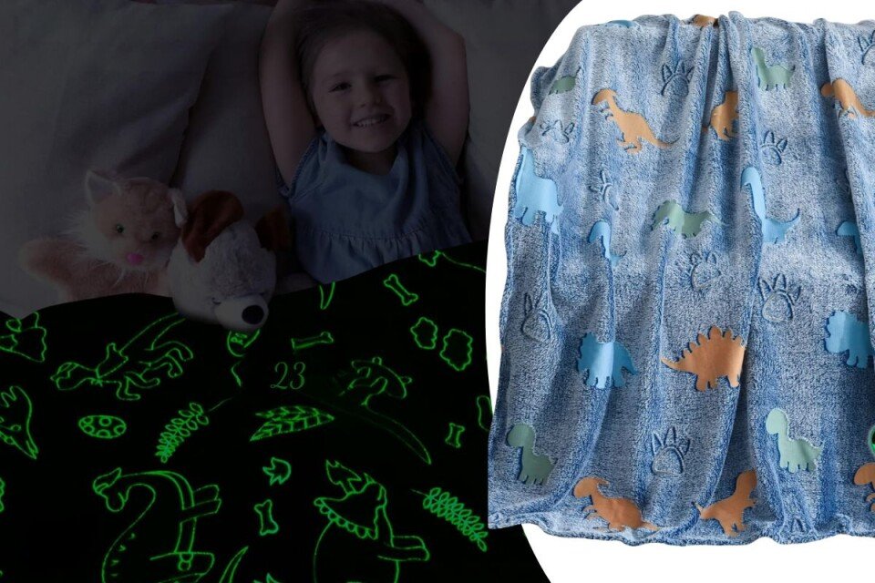 DynoGlow deka, svijetli u mraku, 150x100cm