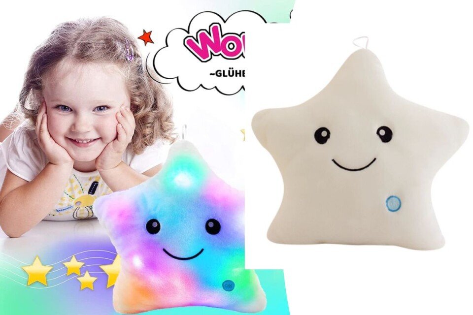 Cuscino a forma di stella LED Starlyte