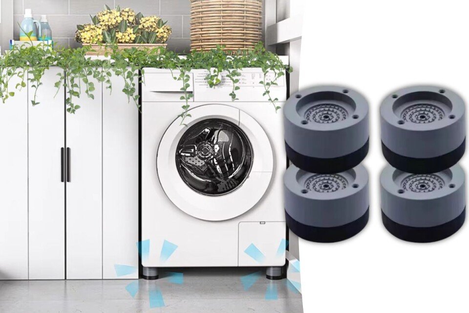 Podmetači za veš mašinu QuietMachine, protiv buke, 4 komada