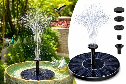 Ηλιακό συντριβάνι SunFountain, διακόσμηση νερού, στρογγυλό