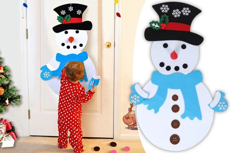 SnowNice Filz-Schneemann + Ornamente