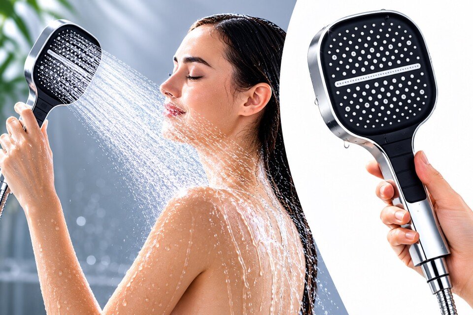 Braccio doccia BoosterShowi, 3 modalità di funzionamento