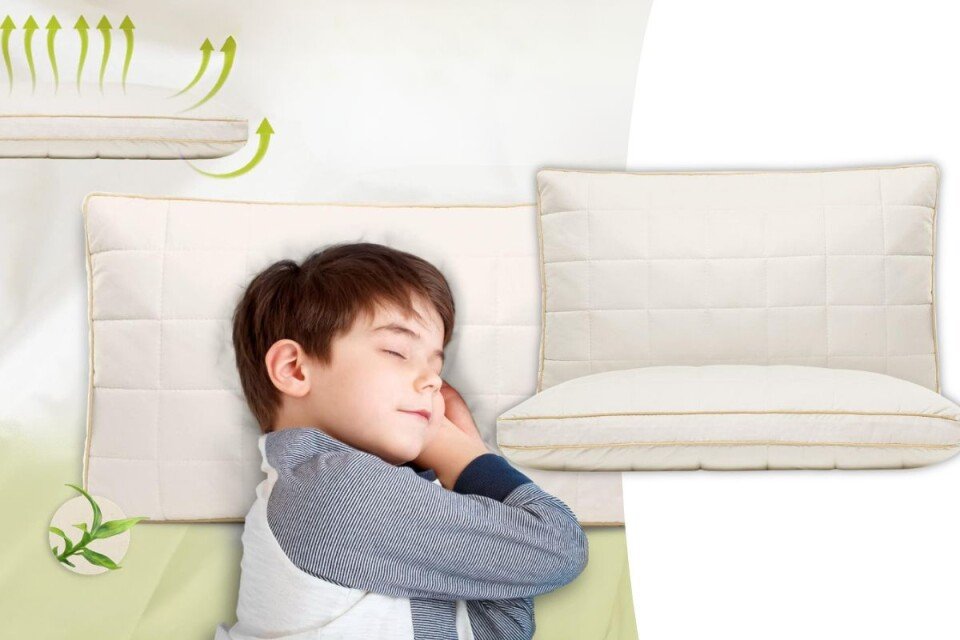 CozyPebble gyerekpárna, légáteresztő, 100% pamut