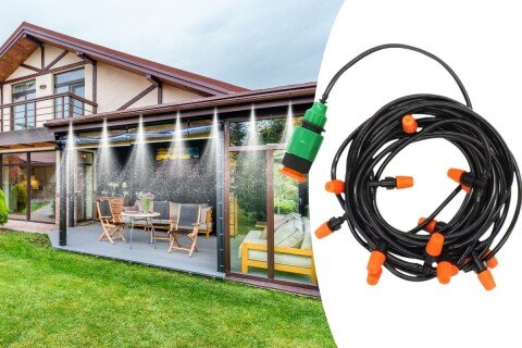 GardenDo sistem spreja za hlađenje na otvorenom, rotirajuće mlaznice, 10m
