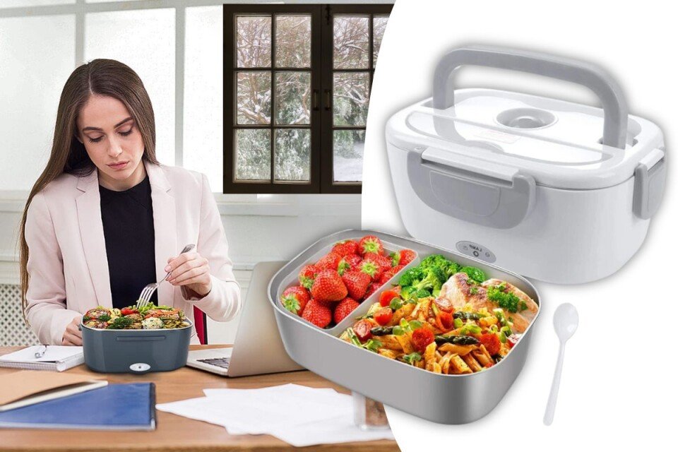 Θερμαντήρας μεσημεριανού γεύματος FlareBox, 2 δοχεία, έως 56 °C