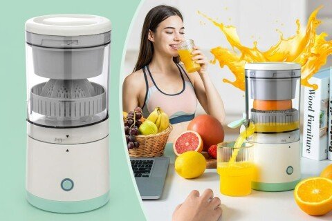 Wyciskarka elektryczna HealthWringer do owoców i warzyw, przenośna, z zasilaniem USB, 45W