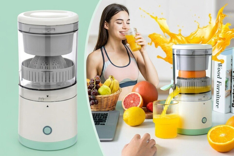 Wyciskarka elektryczna HealthWringer do owoców i warzyw, przenośna, z zasilaniem USB, 45W