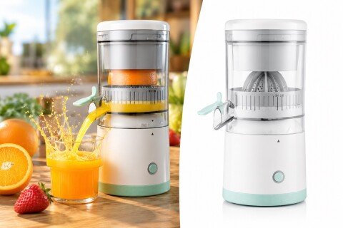 Storcator electric HealthWringer pentru fructe si legume, portabil, alimentare USB, 45w