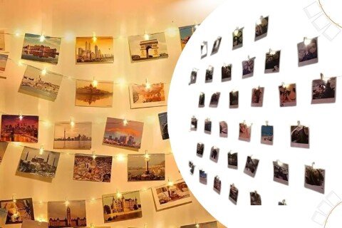 Trakasta svjetla sa kopčama za slike PicturrClips, 30x LED, 3m