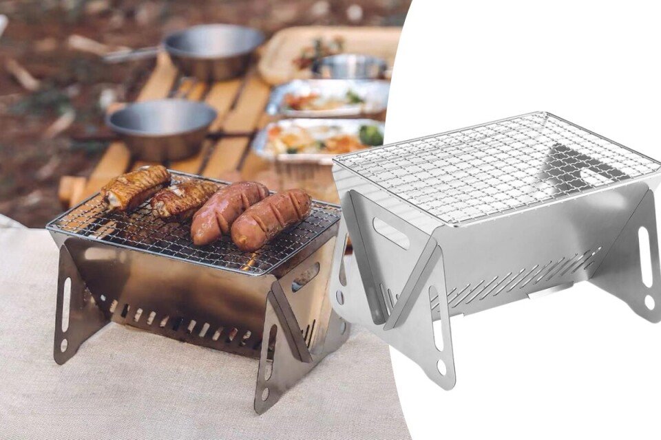 PortGrill prijenosni roštilj, sklopiv, jednostavan za čišćenje
